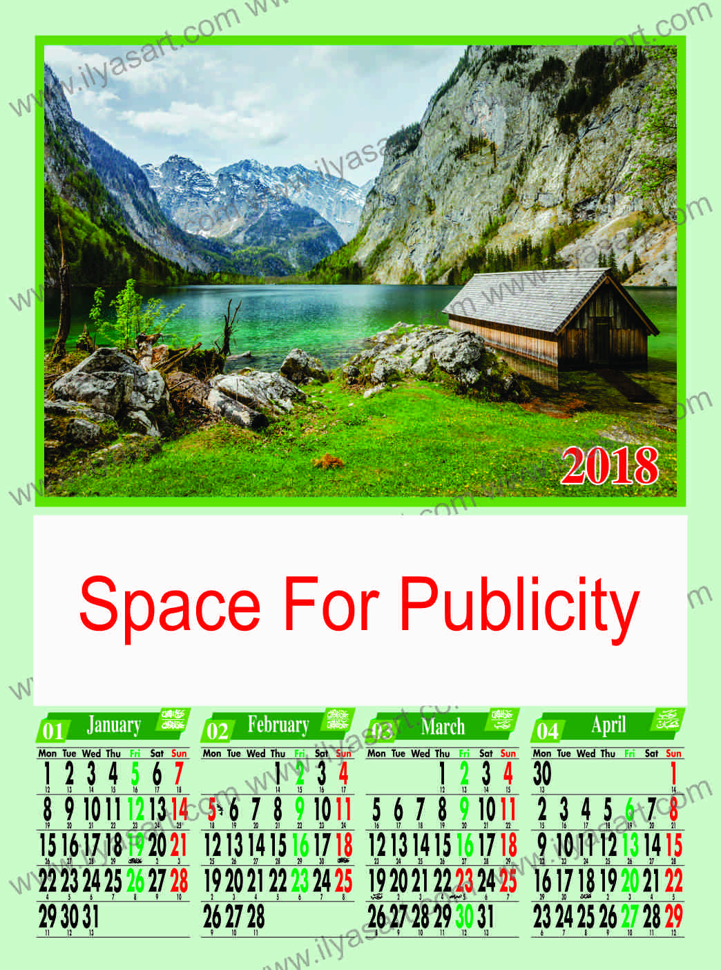 3 page calendars